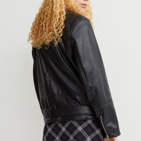 H&M Faux Leather Biker Jacket - Picture 3 of 5